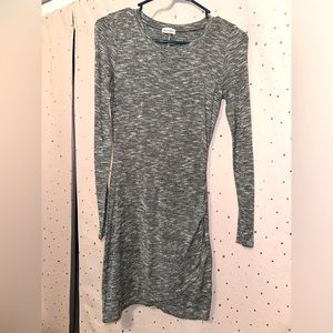Gray slim fit dress